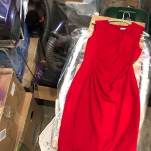 Red Calvin Klein dress size 6